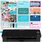 Silhouette Black Cameo 4 w/ 26 Oracal Glossy Sheets, Guides, 24 Sketch Pens, and More